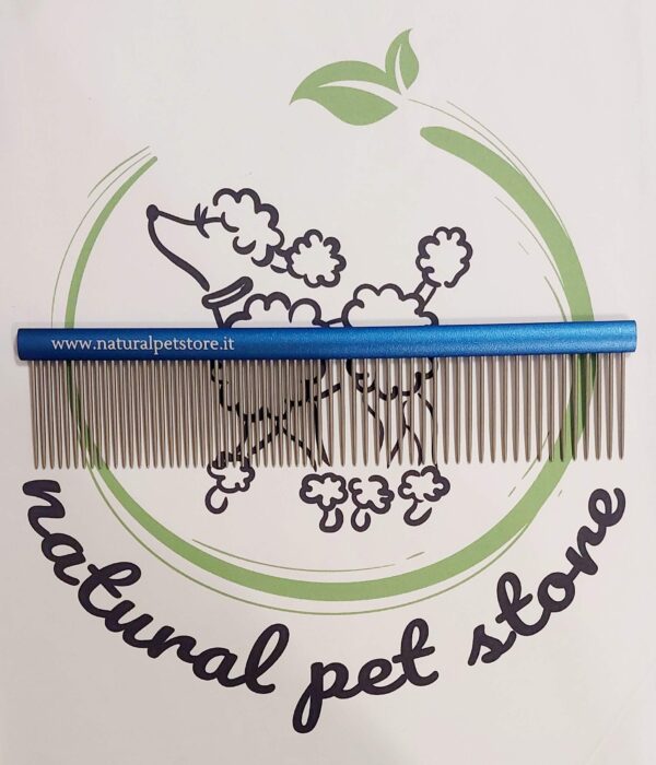 Comb Perfect naturalpetstore pettine blu medio